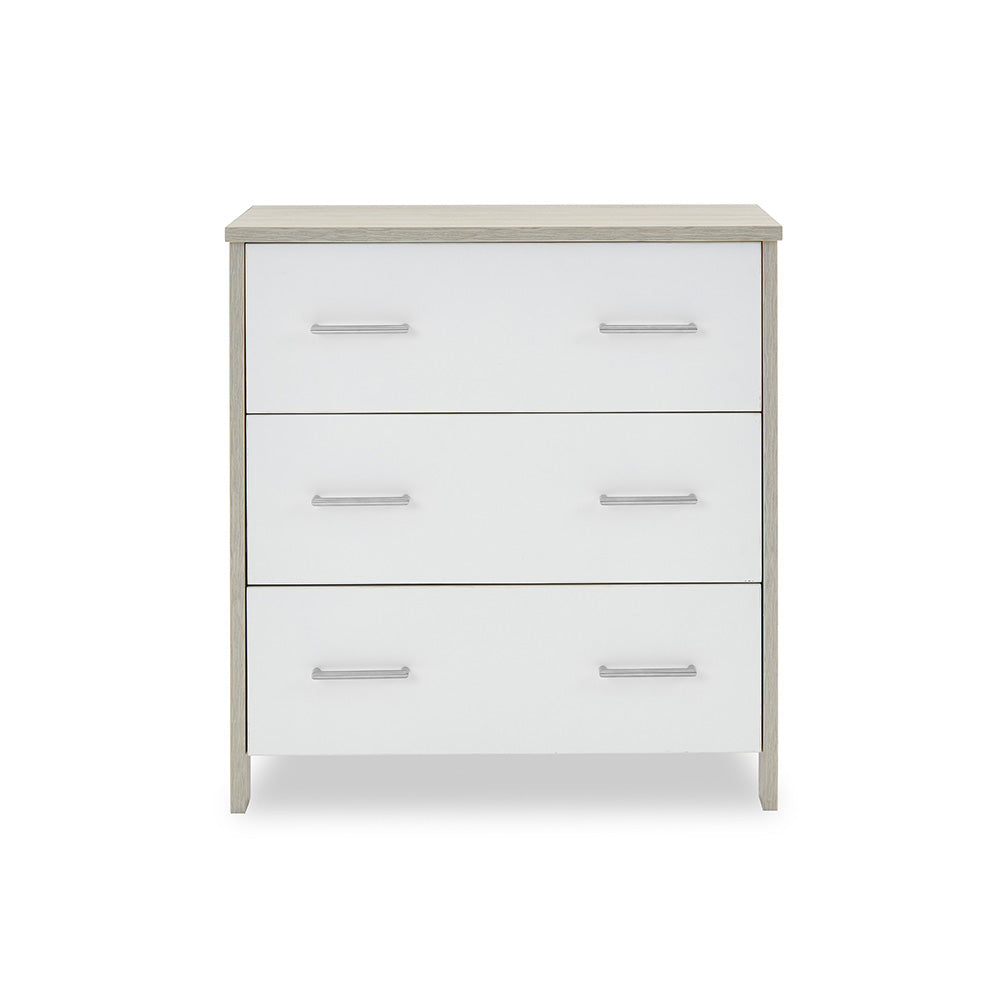 Nika 3 Piece Room Set - Grey Wash & White