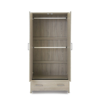 Nika Double Wardrobe - Grey Wash