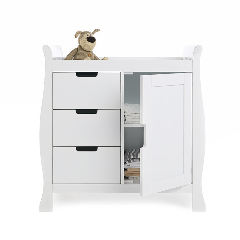 Stamford Sleigh Closed Changing Unit - White