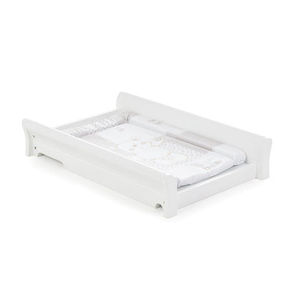 Stamford Sleigh Cot Top Changer - White
