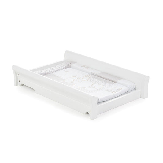 Stamford Sleigh Cot Top Changer - White