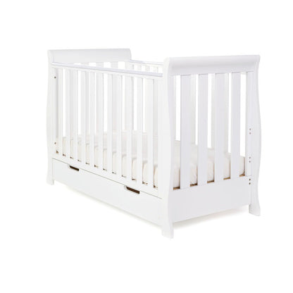 Stamford Mini Sleigh Cot Bed - White