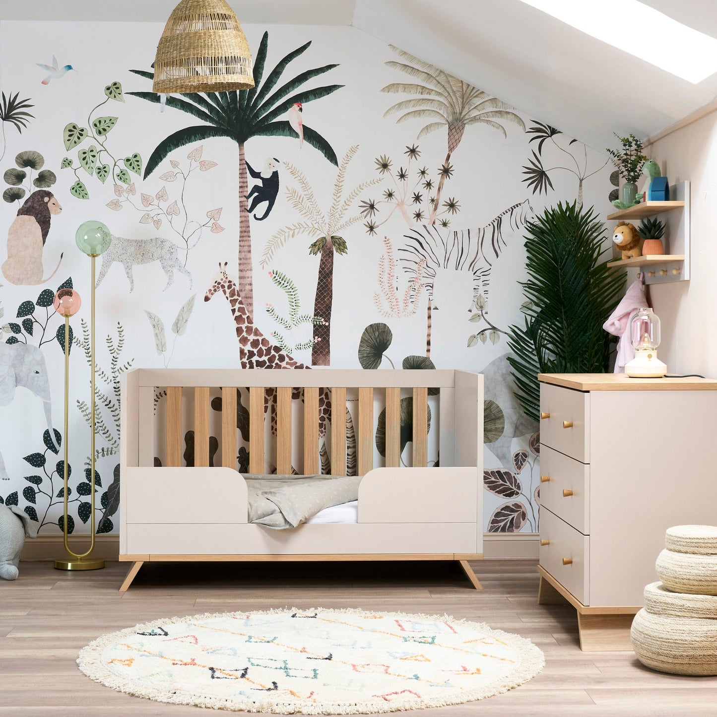 Thea 3 Piece Nursery Room Set - Latte