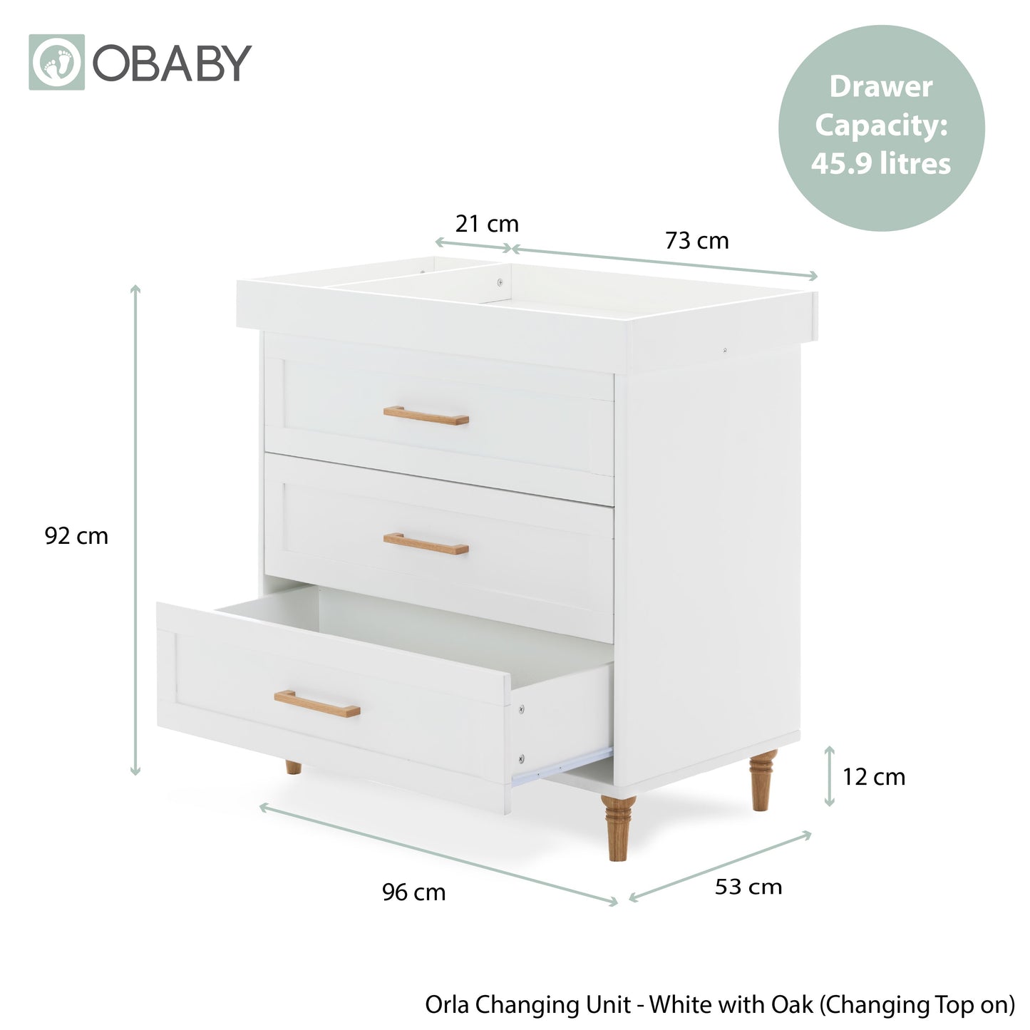 Orla 2 Piece Room Set - White with Oak