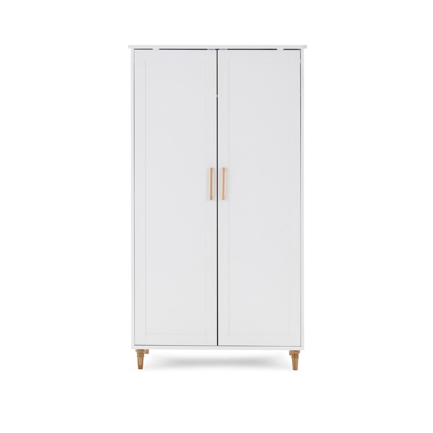 Orla Wardrobe - White with Oak