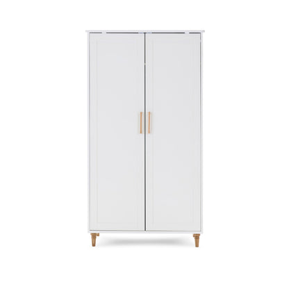 Orla Wardrobe - White with Oak