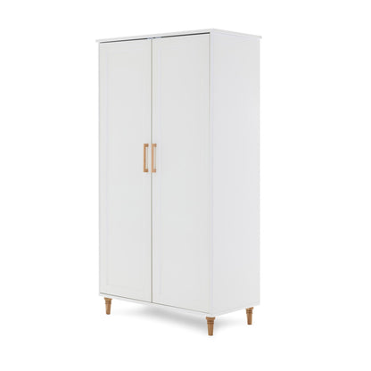 Orla Wardrobe - White with Oak