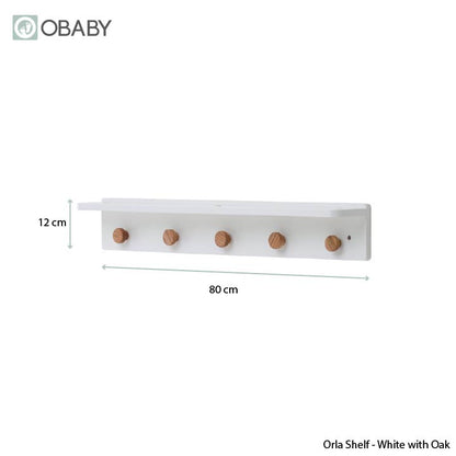 Orla Shelf - White with Oak