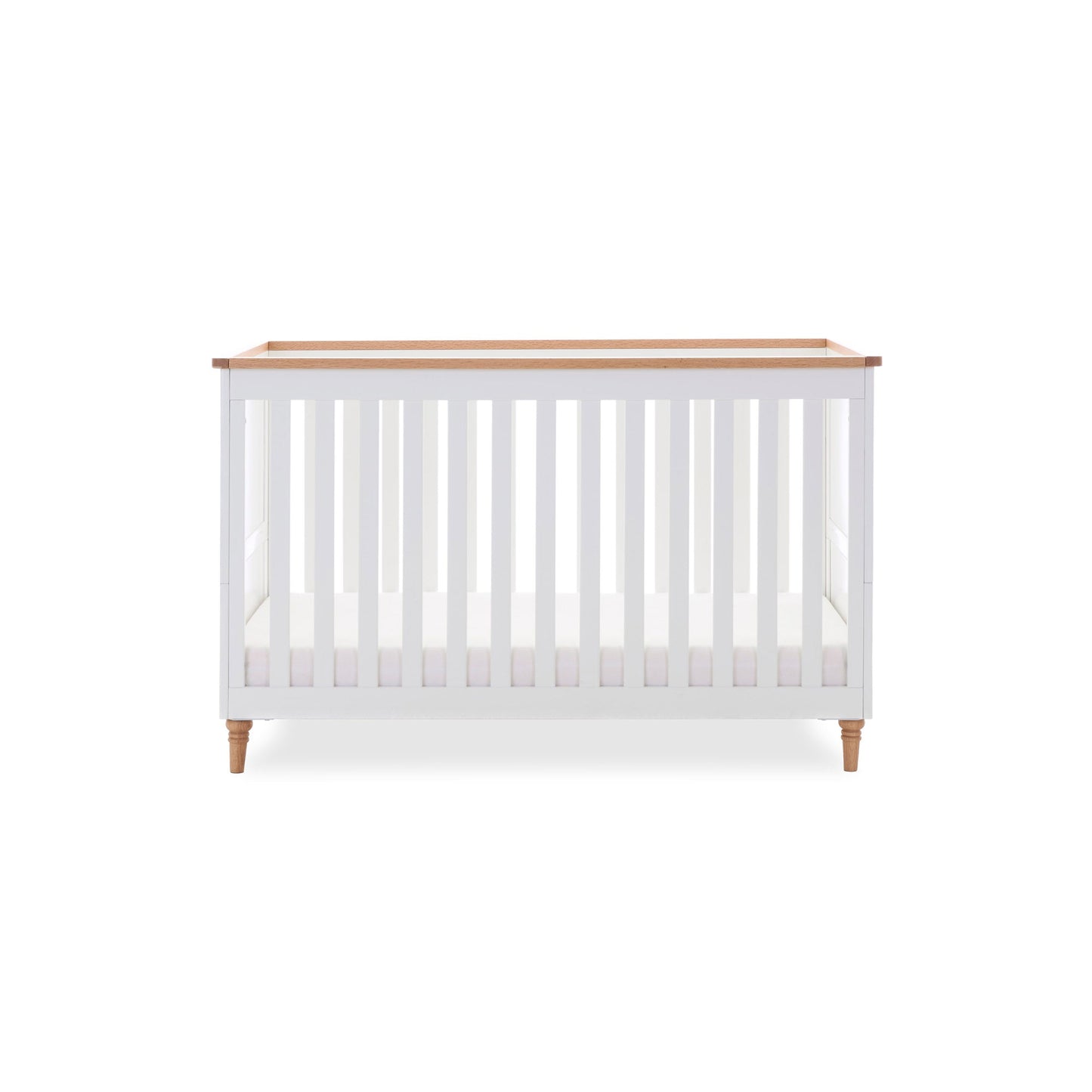 Orla Cot Bed - White with Oak