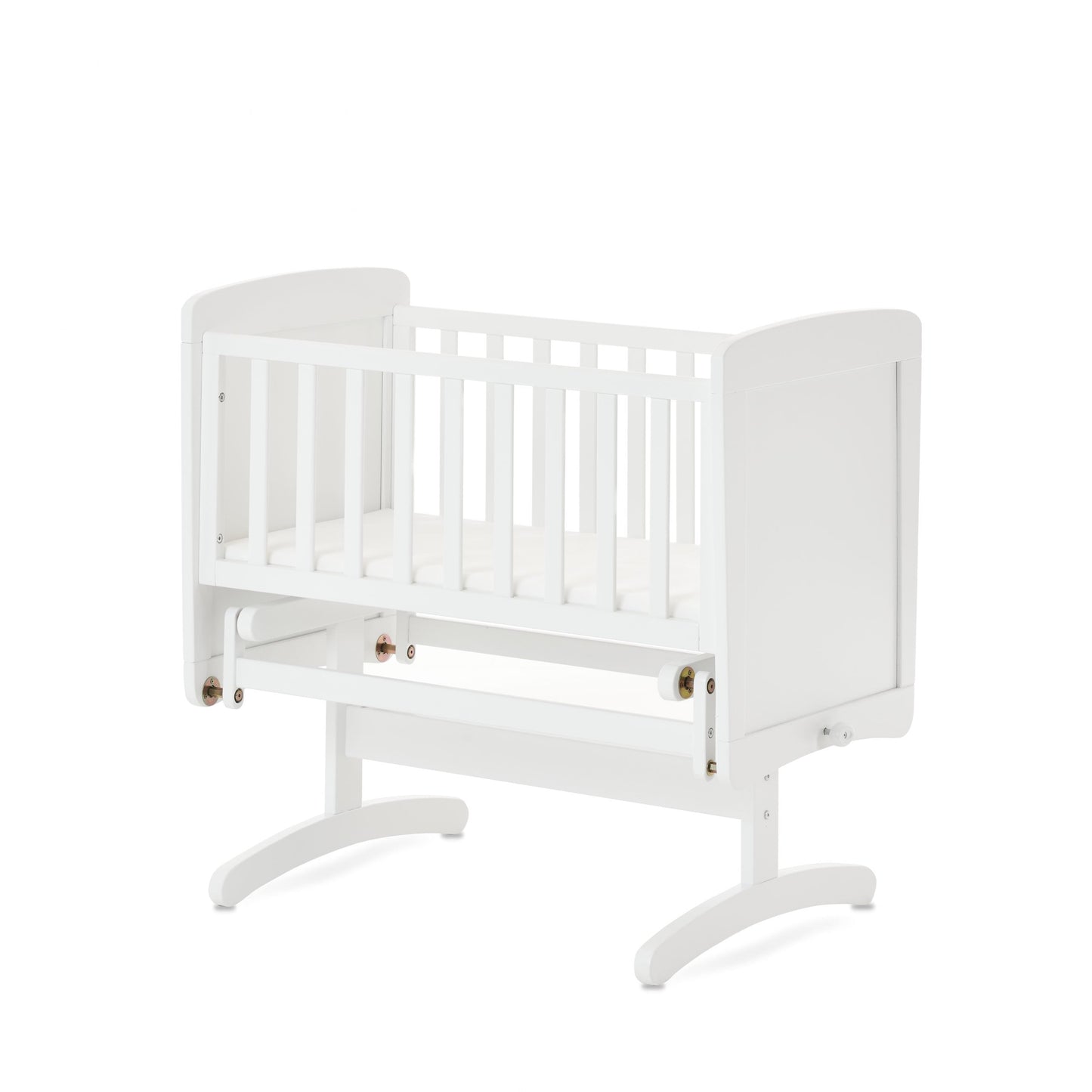 Gliding Crib and Mattress - White