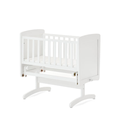 Gliding Crib and Mattress - White