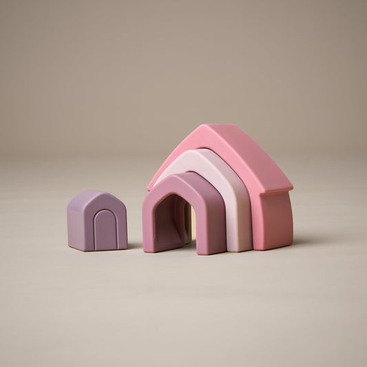 Little Stacking House Baby Toy - Pink