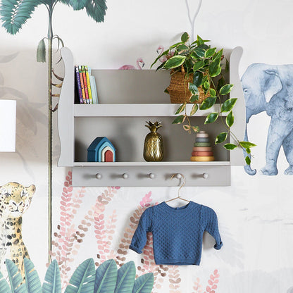 Stamford Sleigh Shelf - Warm Grey