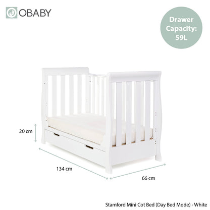 Stamford Mini Sleigh 2 Piece Room Set - White