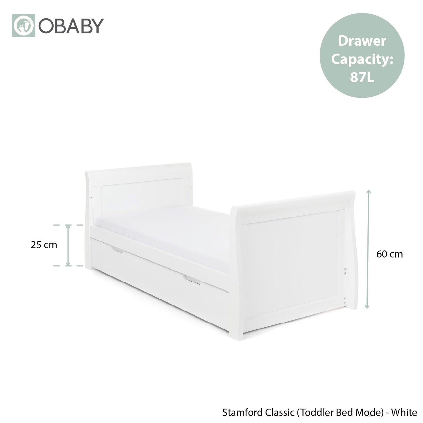 Stamford Classic Sleigh 2 Piece Room Set - White