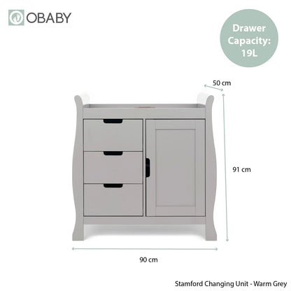 Stamford Classic Sleigh 2 Piece Room Set - Warm Grey