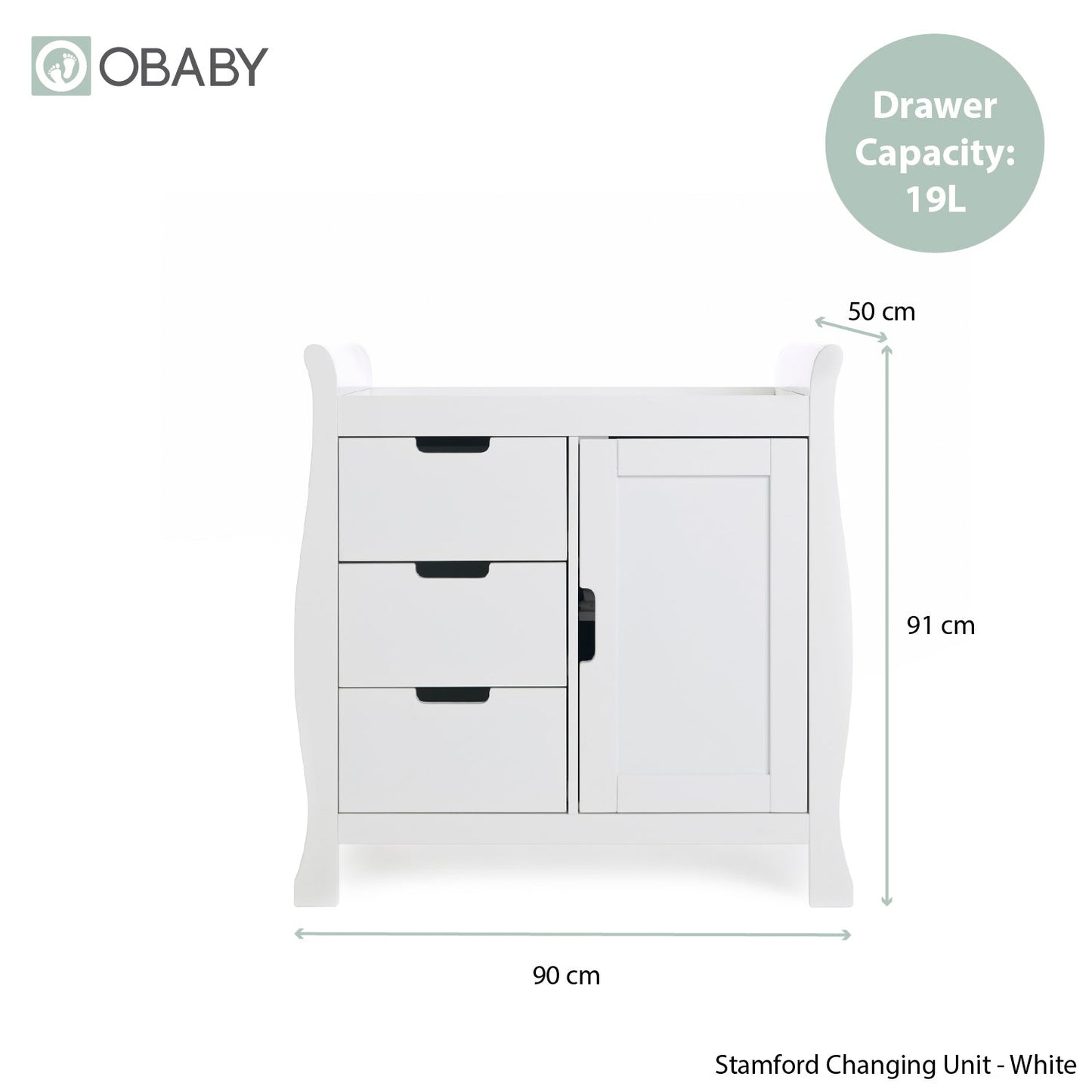 Stamford Mini Sleigh 2 Piece Room Set - White