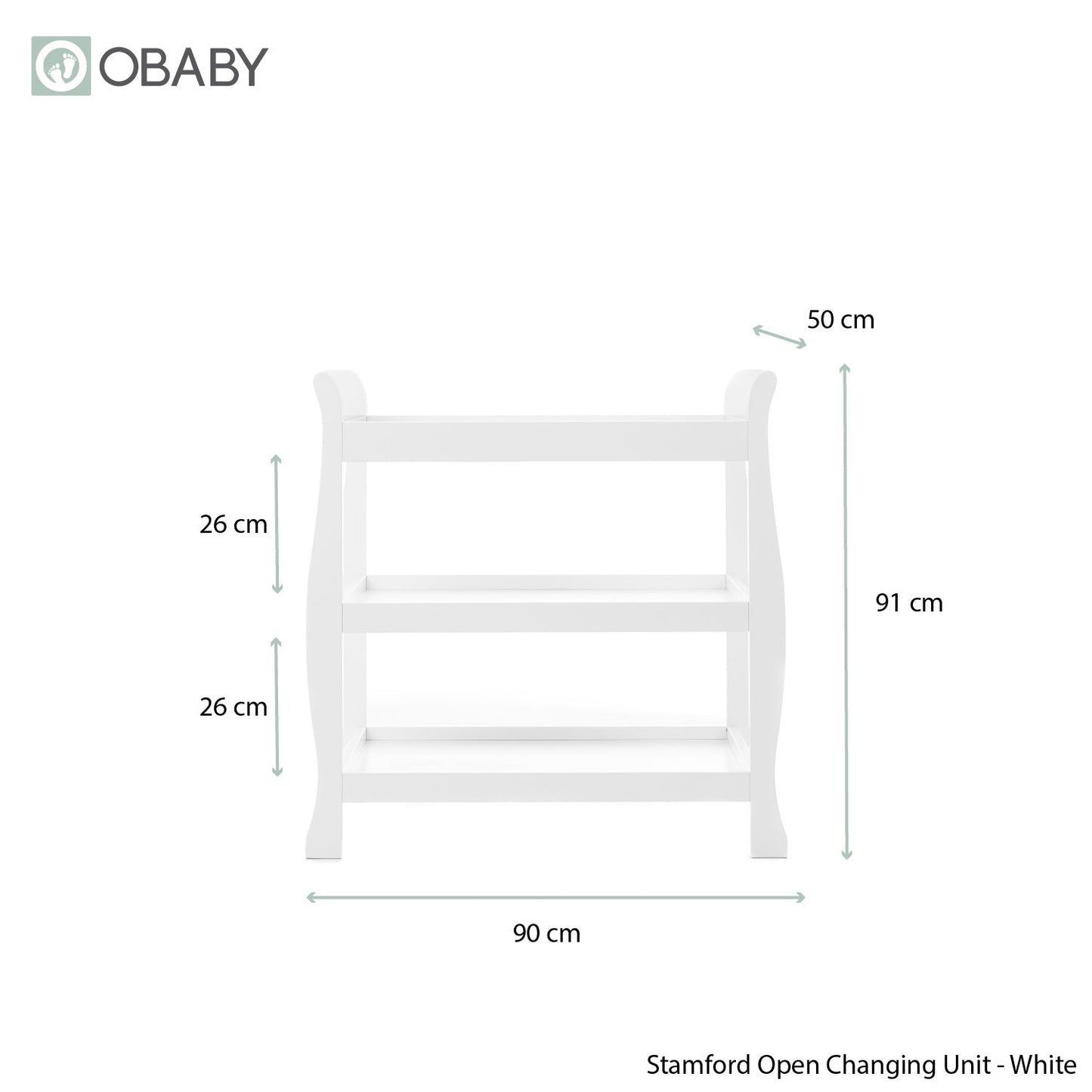 Stamford Space Saver Sleigh 2 Piece Room Set - White