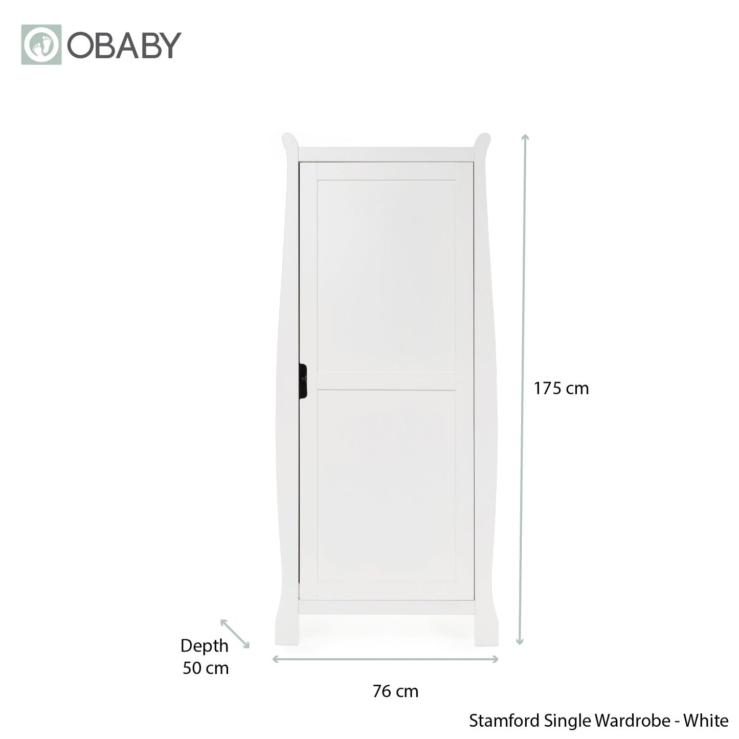 Stamford Space Saver Sleigh 3 Piece Room Set - White