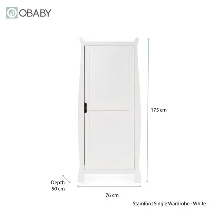 Stamford Space Saver Sleigh 3 Piece Room Set - White