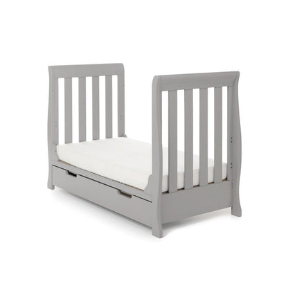 Stamford Mini Sleigh Cot Bed - Warm Grey