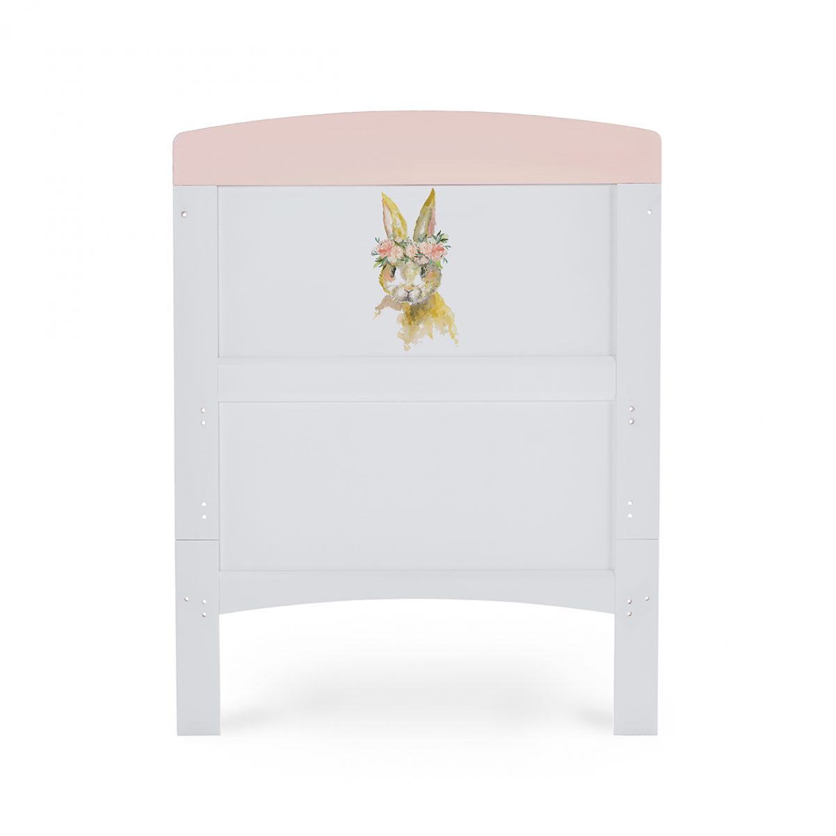 Grace Inspire Cot Bed - Watercolour Rabbit - Pink