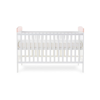 Grace Inspire Cot Bed - Watercolour Rabbit - Pink