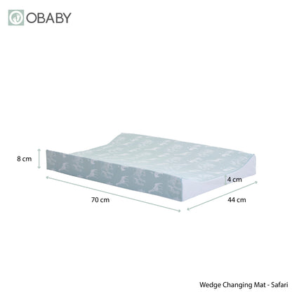 Wedge Changing Mat - Safari Sage Print